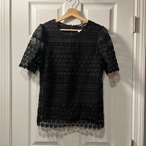 Elegant Black Lace Top